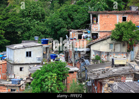 Favela Santa Marta, Rio de Janeiro, Brazil Stock Photo