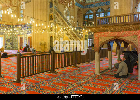 Interior of Selimiye Mosque, Edirne, Edirne Province, Turkey Stock Photo