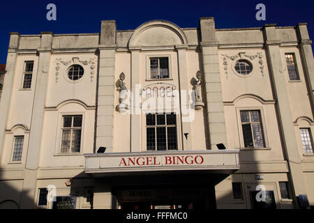 Former cinema now Angel Bingo hall building Devizes, Wiltshire, England, UK Stock Photo