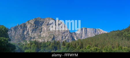 Panorama of Caucasus mountains, Abkhazia, Georgia Stock Photo