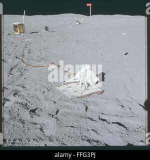 Apollo 16 untouched photographic archive, this is the complete unedited collection from the Apollo Mission Stock Photo