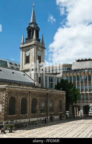 St Lawrence Jewry Church next Guildhall in the City of London, United Kingdom. Stock Photo