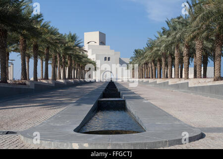 Museum of Islamic Art, MIA, Doha, Qatar. Iconic building designed by renowned architect I.M. Pei Stock Photo