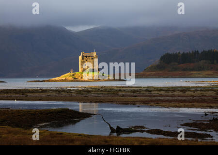 Castle Stalker in Argyll and Bute, Scotland Stock Photo