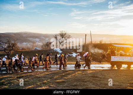 Malanka procession 'Gorblianska Malanka' of Gorb district in Velykyj ...