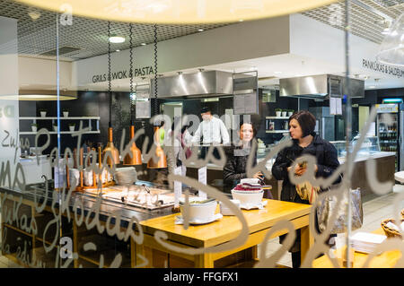 Daily Special Café & Restaurant on the last floor of Stockmann mall Stock Photo