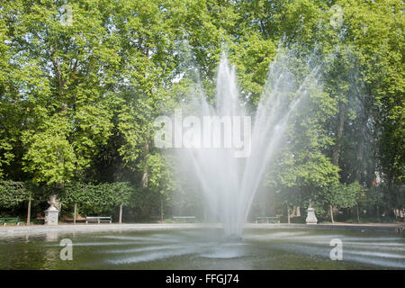 Fountain in Brussels Park - Parc de Bruxelles - Warandepark, Belgium Stock Photo