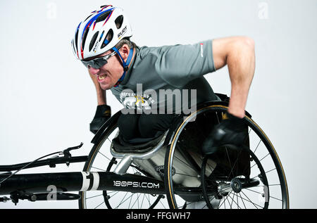 Name: Jeff Odom  Rank when retired/separated: senior airman  Age: 35  Hometown: Tucson, Ariz.  Current residence: San Diego, Calif.  Years in service: 4  Injury/disability: Spinal cord injury with impairment to both arms and hands  Sport/sports: Cycling, track and field and wheelchair basketball  What do the Warrior Games mean to you?  This is my first opportunity to participate in the Warrior Games. It’s a great opportunity to build up the Air Force team and mentor people. There are a lot of other athletes who can learn how to use the chair, and I can use my background to help teach them. Stock Photo