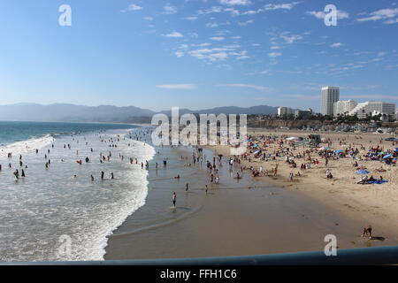 View from Santa Monica pier Stock Photo