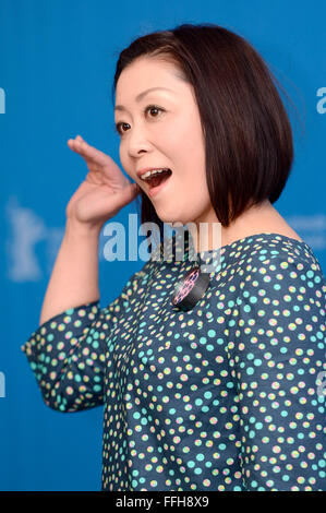 Berlin, Germany. 13th Feb, 2016. Kaori Momoi during the 'Grüße aus Fukushima/Fukushima, mon amour' photocall at the 66th Berlin International Film Festival/Berlinale 2016 on February 13, 2016 in Berlin, Germany. Credit:  dpa/Alamy Live News Stock Photo