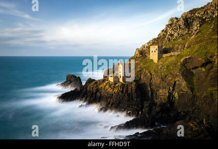 The Crown Mines at Botallack, Cornwall. Stock Photo