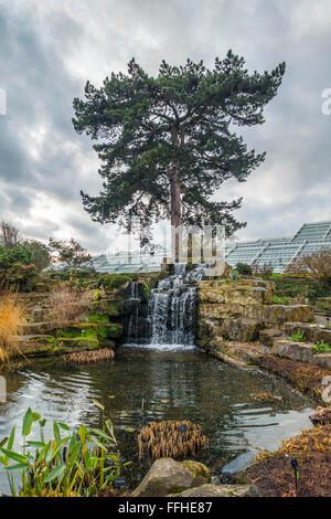 The Waterfall Kew Gardens London England UK Stock Photo