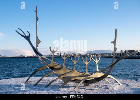 Sun Voyager in Reykjavik Stock Photo