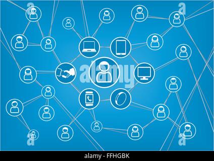 Internet of things represented by consumer and connected devices as vector illustration, objects are smart phone Stock Vector