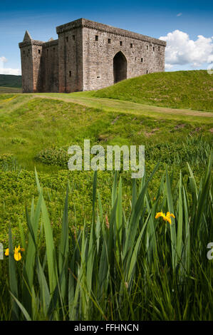 The ruins of Hermitage castle in the Scottish Borders Stock Photo