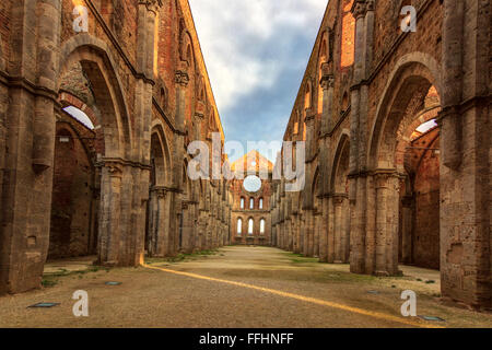 San Galgano abbey Stock Photo