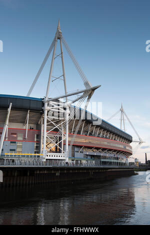 The Principality Stadium, formerly the Millennium Stadium, in Cardiff, South Wales. Stock Photo