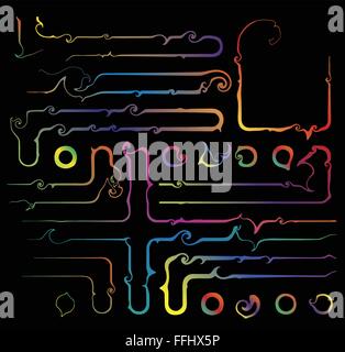Colorful design elements. Vector illustration Stock Vector