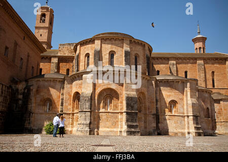 Cistercian monastery of Santa María la Real Fitero, Navarre, Spain. Stock Photo