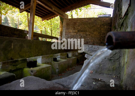 Laundry in Zubieta. Navarre. Spain Stock Photo