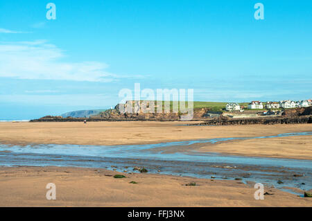 Summerleaze beach in Bude, Cornwall, England, UK Stock Photo