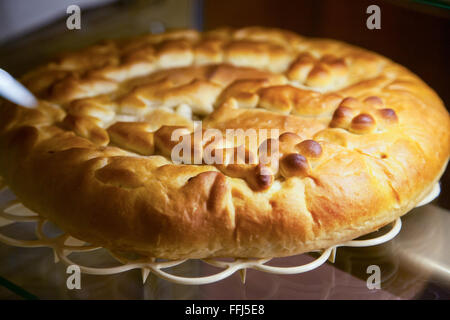 Homemade delicious pies. Selective focus Stock Photo