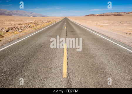 Badwater Road in Death Valley National Park, California Stock Photo