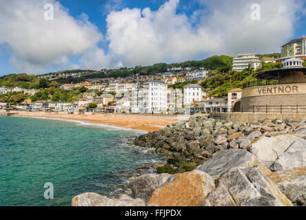 Beach of Ventnor, Isle of Wight, South England Stock Photo