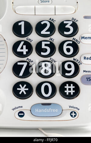 Big button telephone Stock Photo