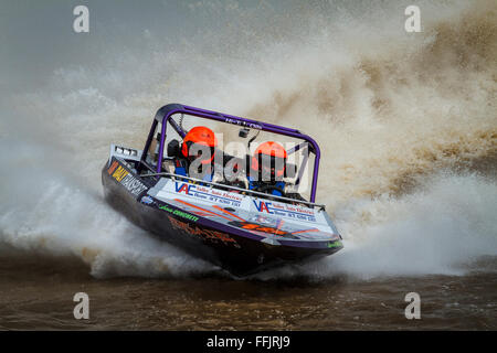 Round 6 of the AFISA V8 Superboat championship at Round Mountain Raceway, Cabarita Beach, NSW Stock Photo