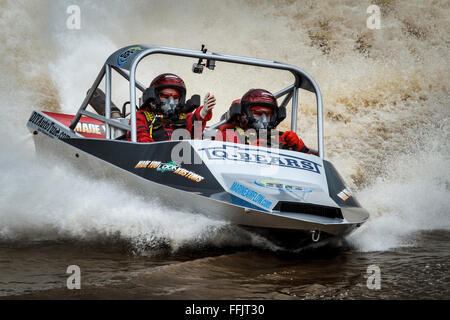 Round 6 of the AFISA V8 Superboat championship at Round Mountain Raceway, Cabarita Beach, NSW Stock Photo