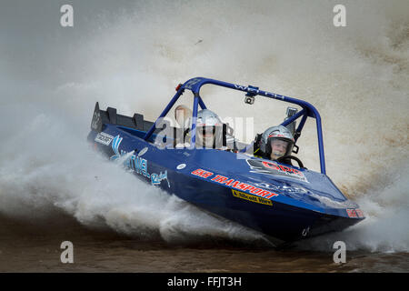 Round 6 of the AFISA V8 Superboat championship at Round Mountain Raceway, Cabarita Beach, NSW Stock Photo