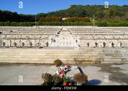 WWII. Cassino Polish War Cemetery. The 1.051 Polish soldiers who fell in the battle of Montecassino during World War II are buried there. Stock Photo