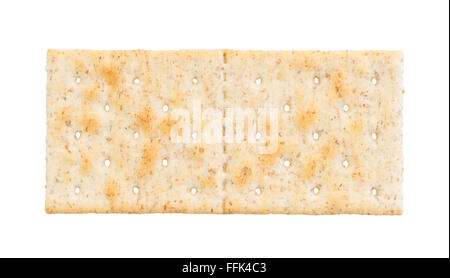 Small cracker isolated on a white background Stock Photo