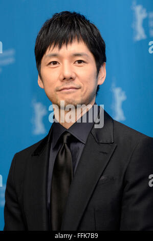 Berlin, Germany. 14th Feb, 2016. Hidetoshi Nishijima during the 'While the Women Are Sleeping' photocall at the 66th Berlin International Film Festival/Berlinale 2016 on February 14, 2016 in Berlin, Germany. © dpa/Alamy Live News Stock Photo