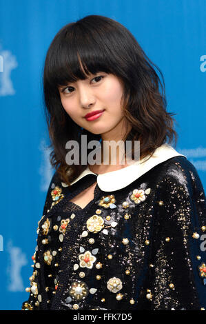 Berlin, Germany. 14th Feb, 2016. Shiori Kutsuna during the 'While the Women Are Sleeping' photocall at the 66th Berlin International Film Festival/Berlinale 2016 on February 14, 2016 in Berlin, Germany. © dpa/Alamy Live News Stock Photo