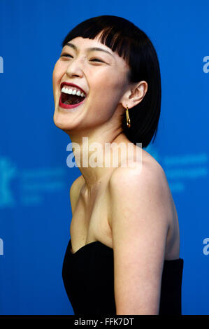 Berlin, Germany. 14th Feb, 2016. Sayuri Oyamada during the 'While the Women Are Sleeping' photocall at the 66th Berlin International Film Festival/Berlinale 2016 on February 14, 2016 in Berlin, Germany. © dpa/Alamy Live News Stock Photo