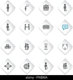Community simply icons Stock Vector Image & Art - Alamy