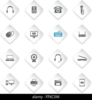 Devices simply icons Stock Vector