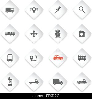 Navigation simply icons Stock Vector