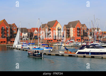 Sovereign Harbour Marina East Sussex England UK Stock Photo