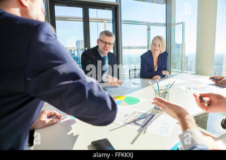 Team of architects in business meeting Stock Photo