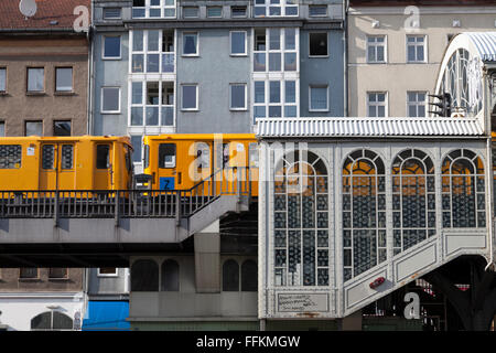 metro station goerlitzer bahnhof in berlin Stock Photo