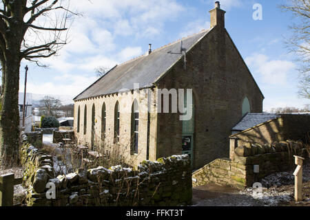 Bowlees Visitor Centre in Upper Teesdale in County Durham, England. The centre houses a gift shop and a cafe. Stock Photo