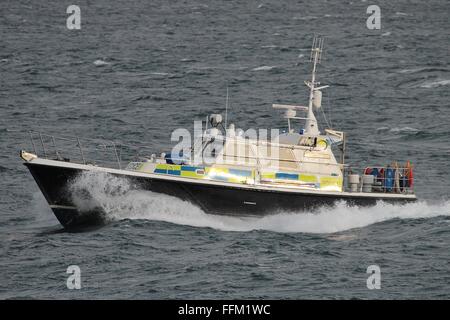 The MOD Police boat Sir Paul Travers seen in Portsmouth Harbour, UK on ...