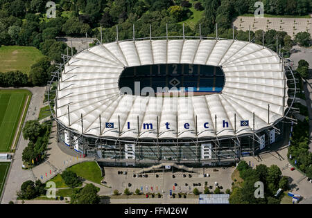 Aerial view, Imtech Arena, HSV Arena, HSH Nordbank Arena, Hamburg, national league Stadium, Hamburg, Hamburg, Germany, Europe, Stock Photo