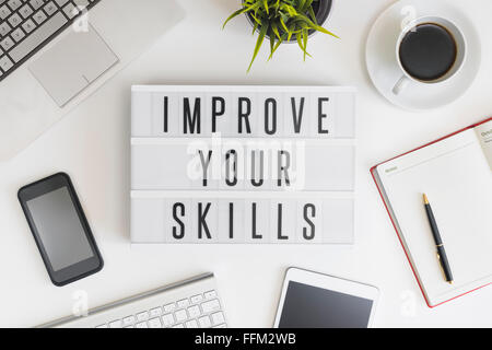 Improve your skills concept Stock Photo