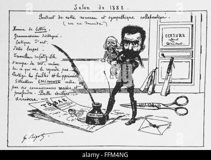 Caricature of Georges Ferdinand Bigot (1860-1927) Censorship 1887. Stock Photo