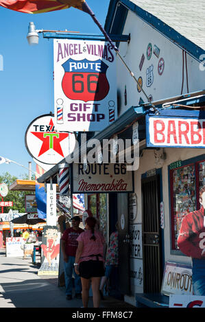 Angel & Vilma Delgadillo's Route 66 Gift Shop in Seligman, Arizona Stock Photo