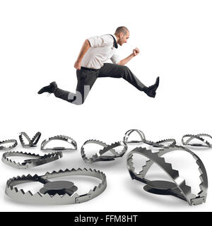 Overcome traps Stock Photo